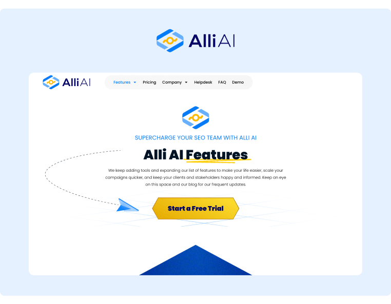 Best AI Tools for Marketing - AlliAI Landing Page