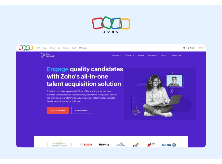 Best Talent Acquisition Software - Zoho Recruit