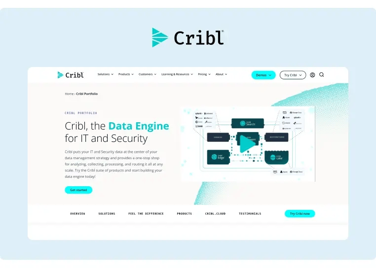 Cribl Landing Page