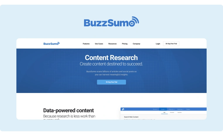 Employer Branding Tools - BuzzSumo