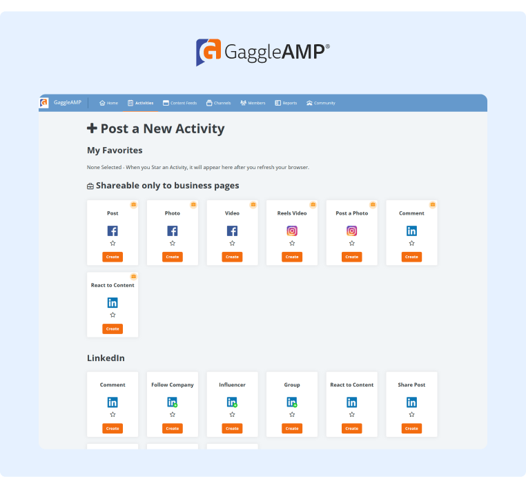 GaggleAMP Activity Dashboard