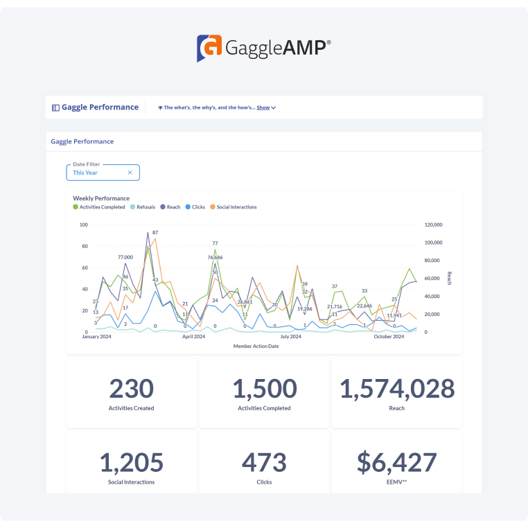 GaggleAMP All Activity Report