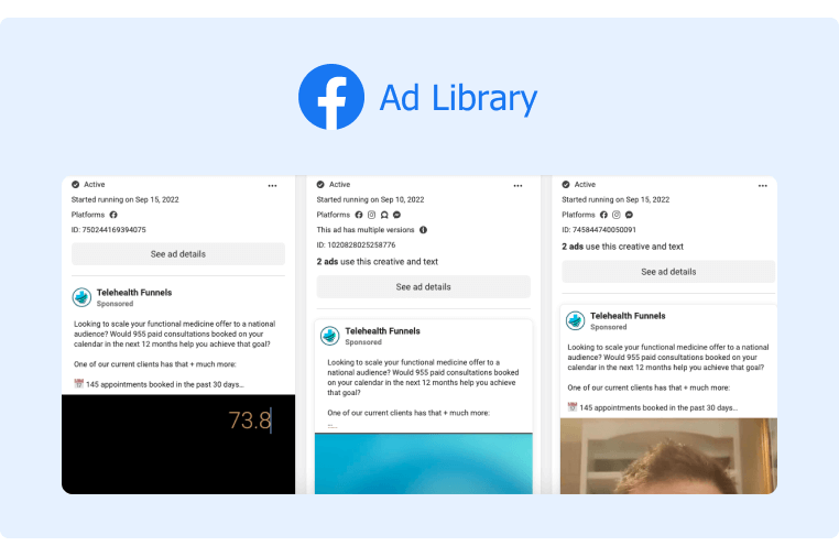 Generate Leads on Social Media  - Facebook ads library