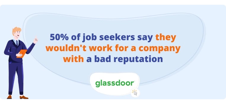 Job seekers say they wouldnt work for a company with bad reviews