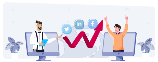 Learnerbly Increase in Organic Social Traffic with GaggleAMP