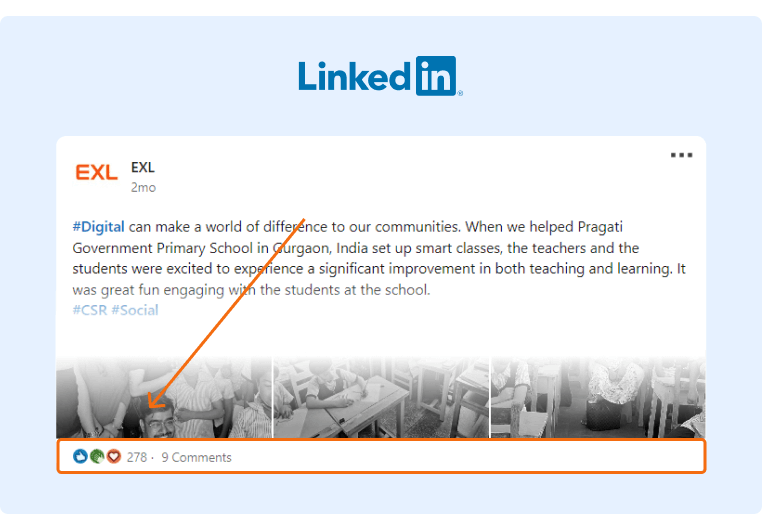 LinkedIn Post Example - EXL