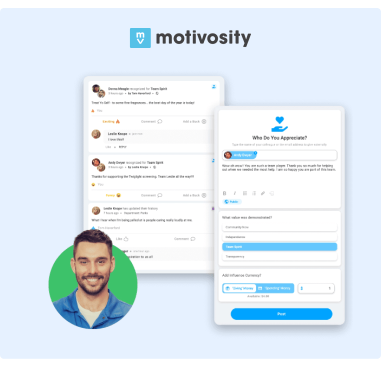 Peer to Peer Recognition with Motivosity