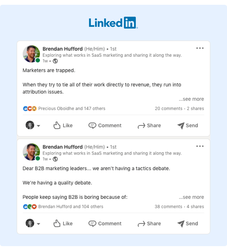 Personal Brand on LinkedIn - Brendan breaks down why something doesnt work and what people should do instead