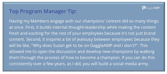 Program Manager Tip Leverage Your Internal Champions