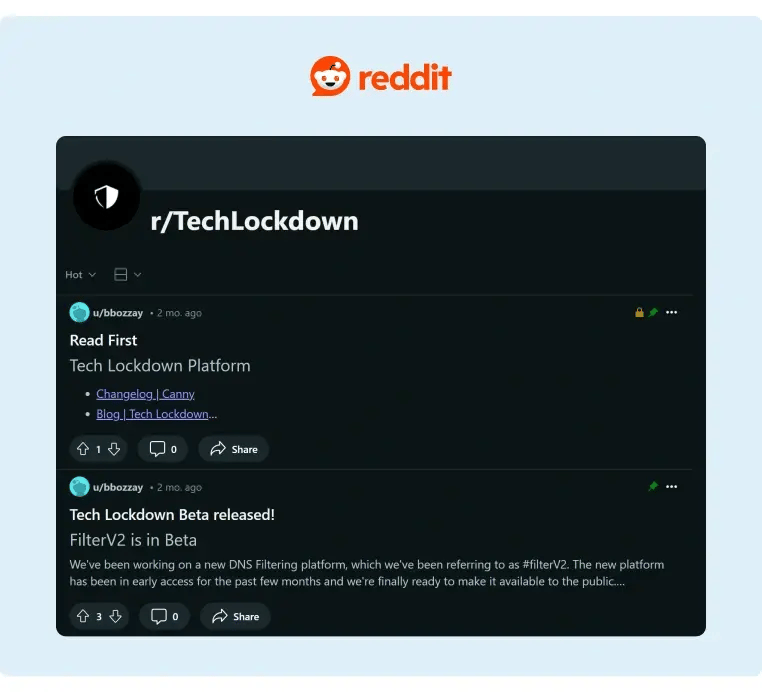 Tech Lockdown utilises Reddit as a channel to attract and hire new talent