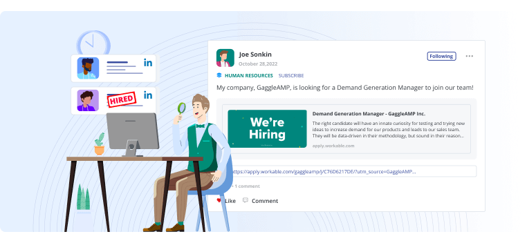 employee advocacy on linkedin leveraging sharing posts for HR and hiring needs