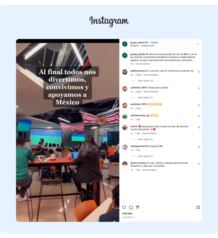 Instagram content is available to global audiences