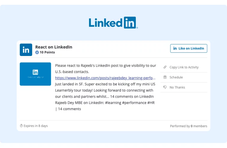 Learnerbly - LinkedIn Activity