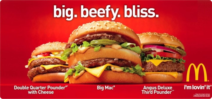 McDonalds burguers ads